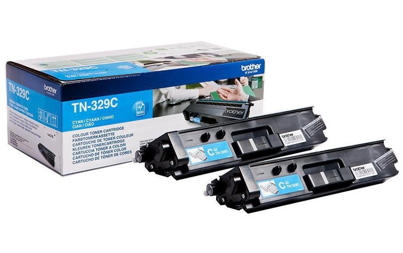 Original Tonerpatronen Twinpack, XXL cyan Brother TN-329C twin