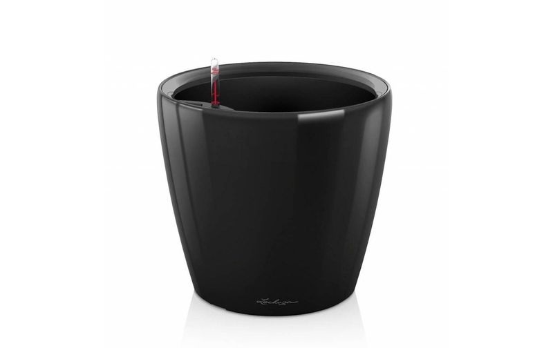 Lechuza - 4er-Set Blumenkästen mit Integriertem Bewässerungssystem Classico Premium 21 LS - Schwarz