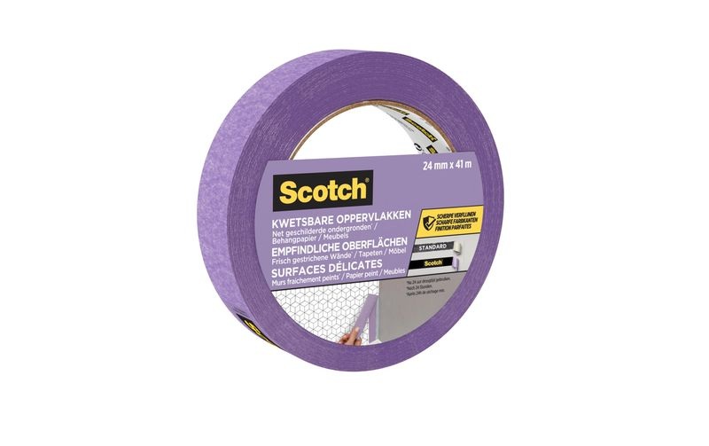 3M Malerabdeckband SENSITIVE SURFACE 24 mm x 41 m, Rosa