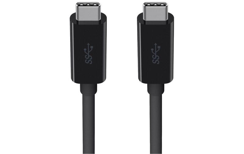 Belkin USB 3.0 Anschlusskabel [1x USB 3.0 Stecker C - 1x USB 3.0 Stecker C] 2 m Schwarz