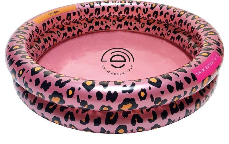 Swim Essentials Printed Baby Pool Rose Gold Leopard 60 cm 2 rings