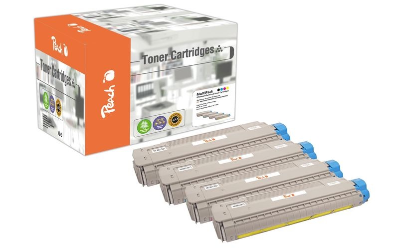 Peach Spar Pack Tonermodule kompatibel zu OKI 821-series