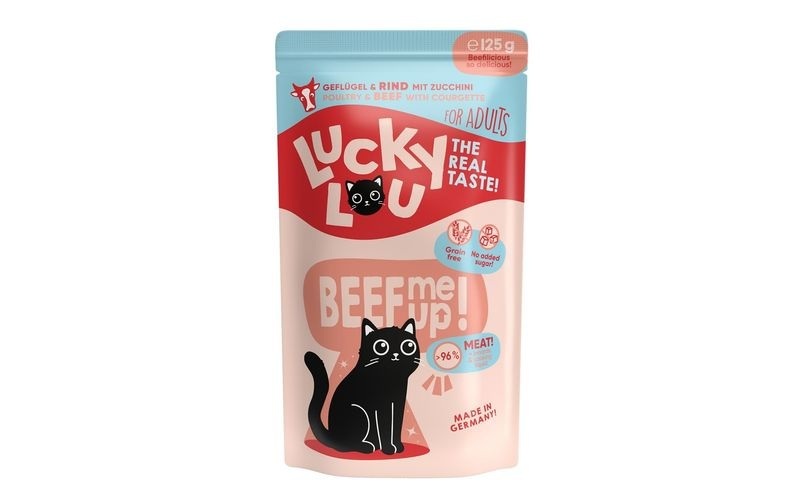 Sparpaket Lucky Lou Adult 48 x 125 g - Geflügel & Rind