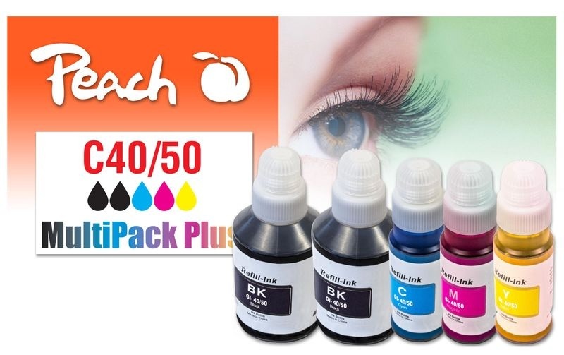 Peach Spar Pack Plus Tintenpatronen, kompatibel zu GI-40/50