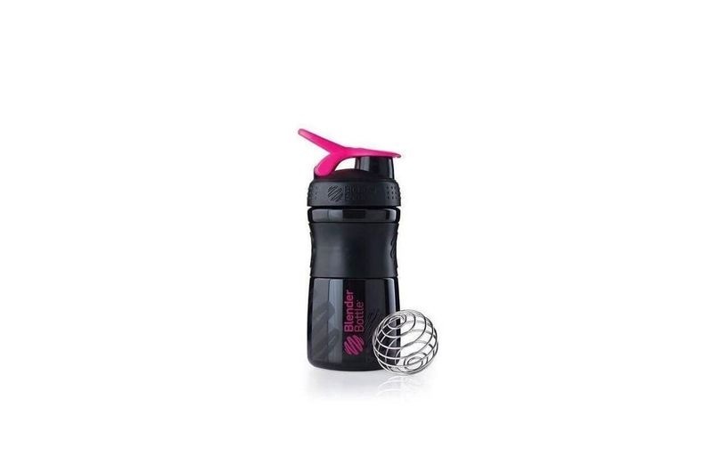 20oz / 590ml BlenderBottle SportMixer Flip, Black/Pink