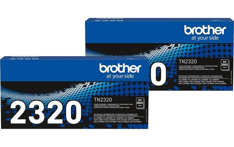 Brother Toner, schwarz, TN-2320TWIN, (2 x 2'600 Seiten)