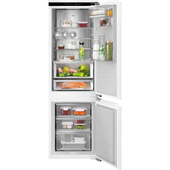 AEG TSC9V181DC Einbau-Kühl-Gefrierkombination Serie 9000 mit MultiChill 0° / 1780 mm / Gefrierteil unten / WiFi-Vernetzung / 223 L / Null-Grad-Schublade / SoftClosing / Festtür / D, 925573001