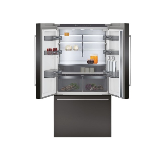 Gaggenau Serie 200, French door Gefrierschrank 5 türig, 183 x 90.5 cm, Edelstahl schwarz, RY295350