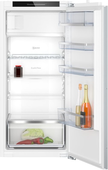 N 70, Einbau-Kühlschrank mit Gefrierfach, 122.5 x 56 cm, Flachscharnier mit Softeinzug