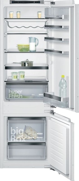 Siemens iQ500, Einbau-Kühl-Gefrier-Kombination mit Gefrierbereich unten, 177.2 x 55.8 cm, Flachscharnier mit Softeinzug, KI87SSDE0