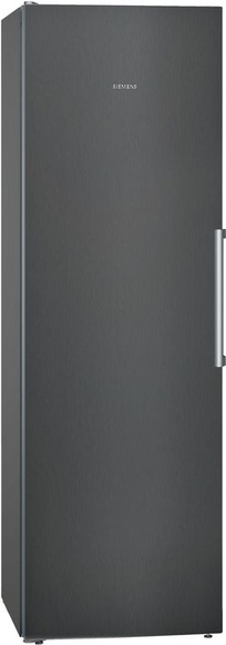 Siemens iQ300, free-standing fridge, 186 x 60 cm, Black stainless steel, KS36VGXDP