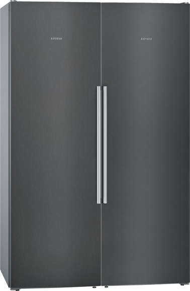 Siemens Set aus Eintür-Kühlschrank und Eintür-Gefrierschrank , GS36NAXEP + KS36VAXEP + KS39ZAX00