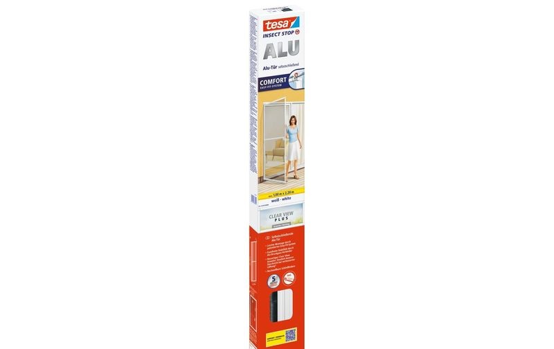 tesa Comfort Alu 55192-00 Fliegengitter (L x B) 2200 mm x 1000 mm Weiß 1 St.
