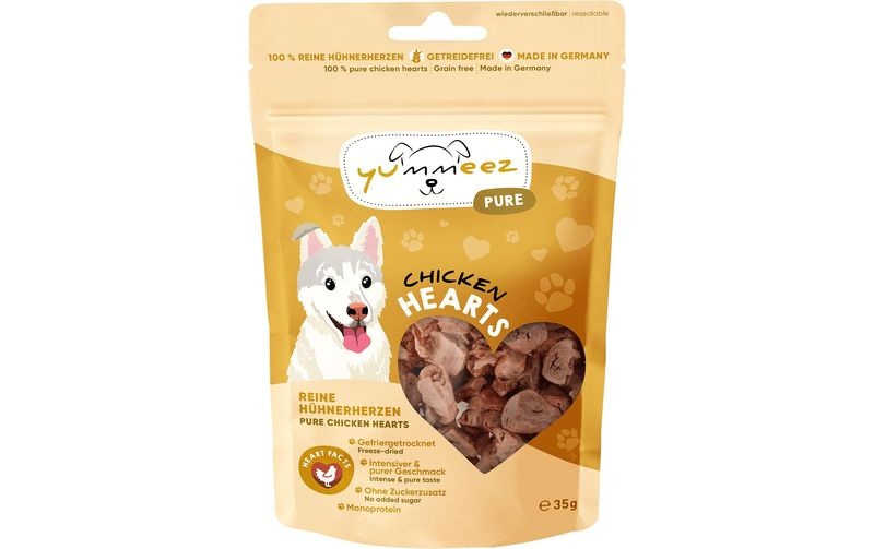 Yummeez pure Hühnerherzen - 35 g