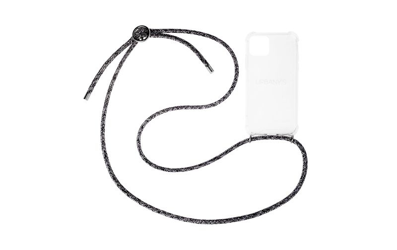 Urbany's Necklace Case iPhone 15 Flashy Silver Handyhüllen Taschen