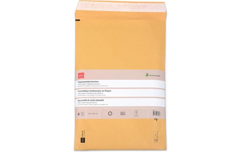 ELCO Versandtasche Zero Plastic 250 x 350 mm, 4 Stück