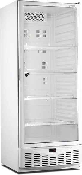 FORS Kühlschrank, Glastür, weiss, ABS, GN 2/1 und 600x400 GMCV 550 WG