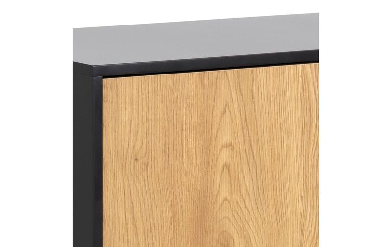 Actona - Sideboard Seaford - Schwarz und Hellbraun