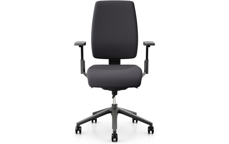 Giroflex Schreibtischstuhl »68 mit Polsterrücken und Armlehnen, Charcoal«