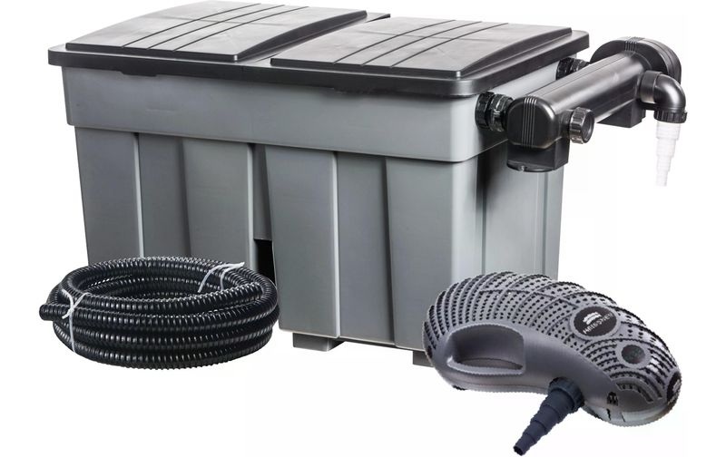 HEISSNER Durchlauffilter-Set 24 m³ 4900 l/h - 24W UVC