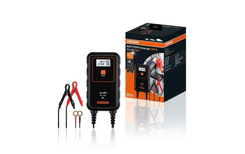 Osram Auto OEBCS906 OEBCS906 Automatikladegerät, Batterie Ladungsausgleicher, Batterieüberwachung, Kfz-Batterietester 6