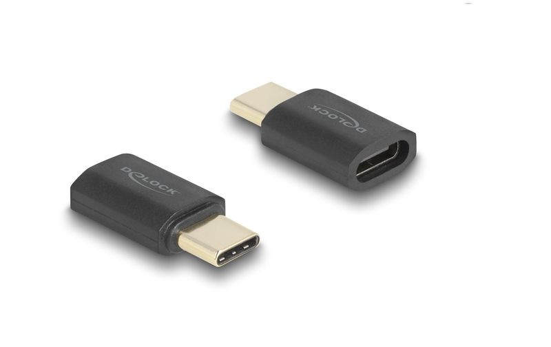 Delock USB-Adapter 8K 60 Hz, PD3.1, USB-C Buchse - USB-C Stecker