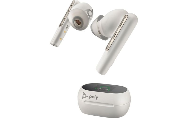 Poly Voyager Free 60+ UC - True Wireless-Kopfhörer mit Mikrofon - im Ohr - Bluetooth - aktive Rauschunterdrückung - Adapter USB-C via Bluetooth