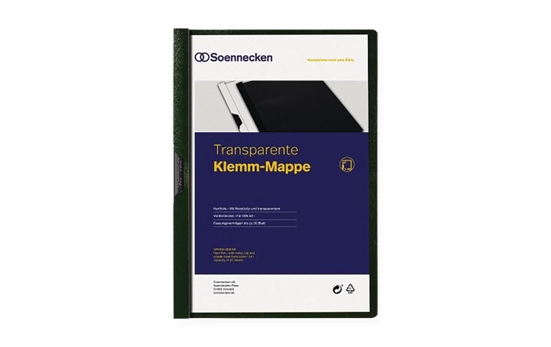 Soennecken Klemmhefter A4, Grün