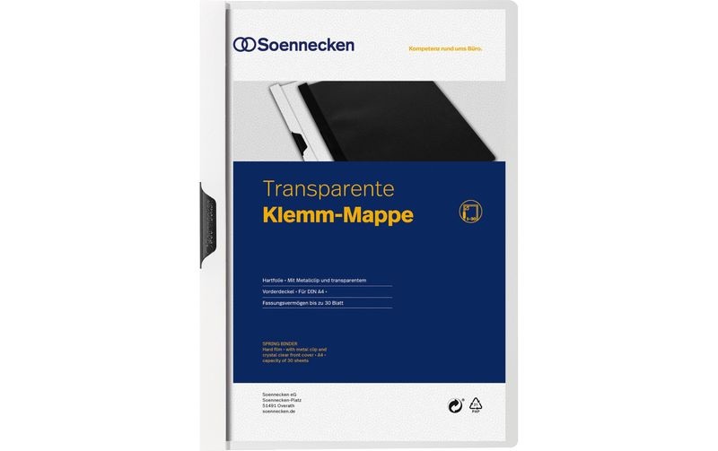 Soennecken Klemmhefter A4, Weiss
