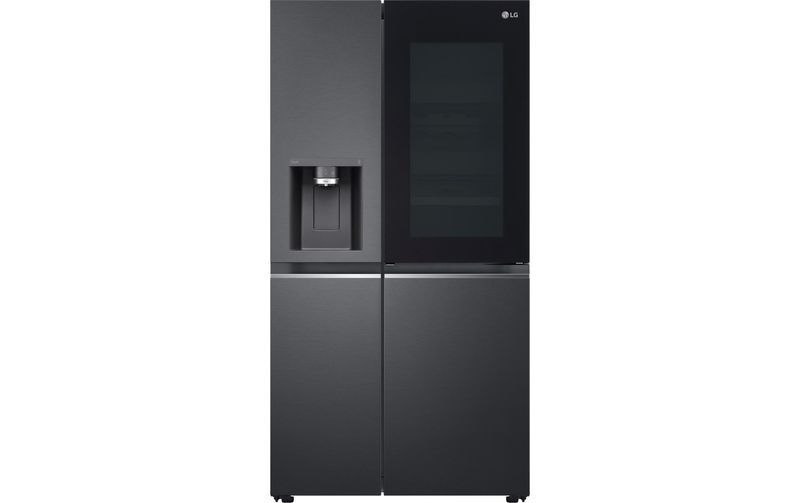 LG Foodcenter GSXV90MCDE Matte Black Steel Food Center Schwarz