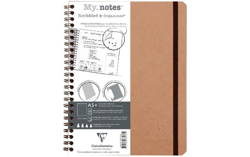 Clairefontaine Notizbuch AgeBag A5+, dotted, Beige
