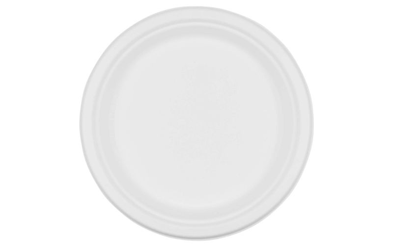 Furber Einwegteller Ø 22 5 cm 50 Stück Weiss Einweggeschirr