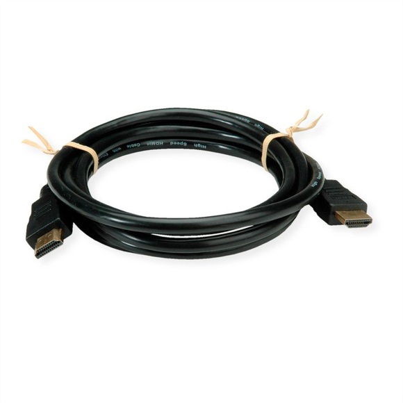 ROLINE RM HDMI High Speed Kabel mit Ethernet, schwarz, 3 m
