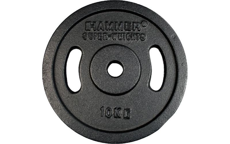 HAMMER Hanteln und Gewichte Hantelscheibe 30 mm 10 kg