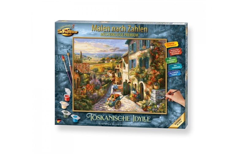 Schipper 609130879 - Malen nach Zahlen, Toskanische Idylle, 40 x 50 cm