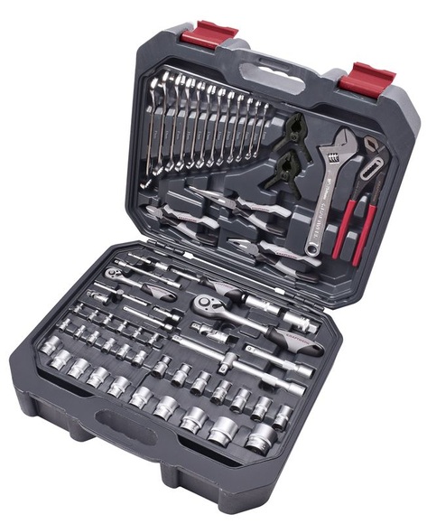 Kraftwerk - Steckschlüssel-Satz, Basic, 1/4''+1/2'', 266-tlg.