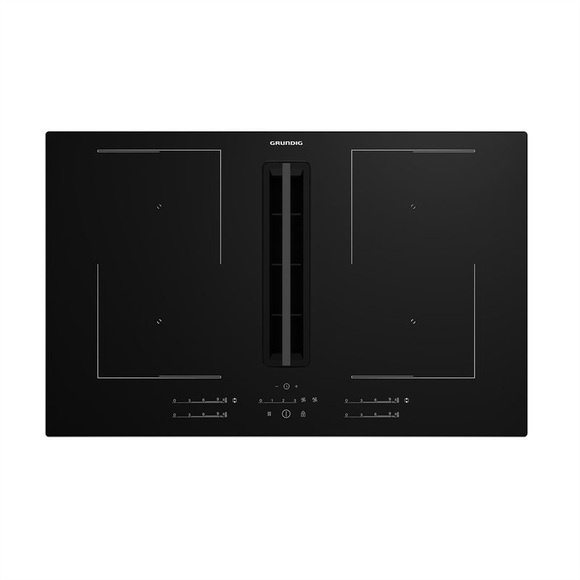 Grundig Induktionskochfeld GIEH 834480 P, 80cm, 4 Zonen, integrierter Dampfabzug