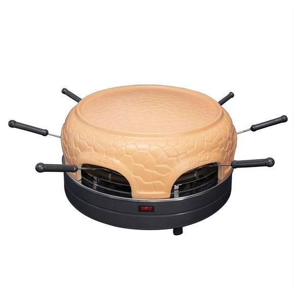 GASTRONOMA Pizzaofen »Gastronoma Pizza Ofen 6 Personen, schwarz/Keramikdom, 1000W, 6 Personen«