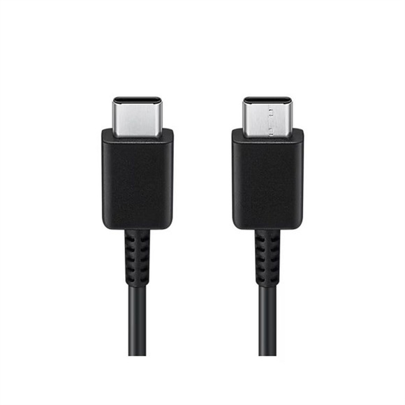 Samsung - USB C auf USB C Verbindungskabel Ladekabel 1m (EP-DA705BBEGWW) - Schwarz