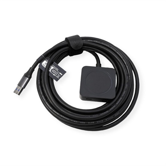 VALUE USB 3.2 Gen 1 Hub, 4 Ports (2x USB-A + 2x USB-C), mit Verlängerungskabel, 5 m