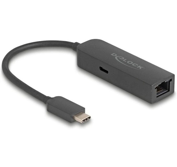 Delock Netzwerk-Adapter USB-C ? RJ45 2.5Gbps mit PD 100 Watt