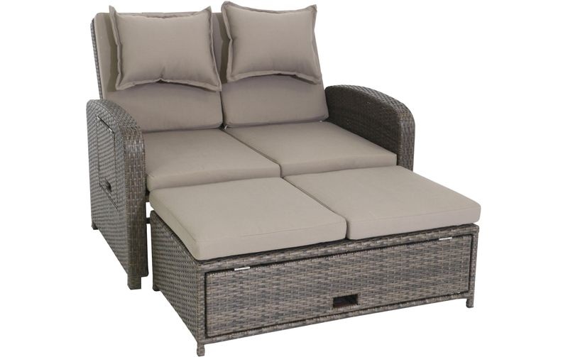 Testrut - Gartensofa 3in1 Bahia Rondo - Grau