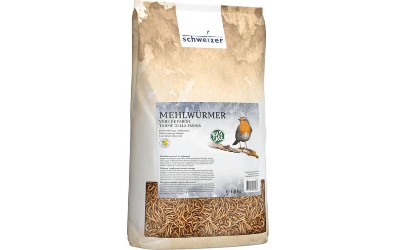 Eric Schweizer Vogelfutter Mehlwürmer, 1.8 kg