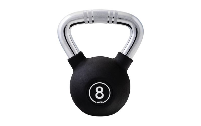 KOOR Kettlebell 8 kg, Schwarz