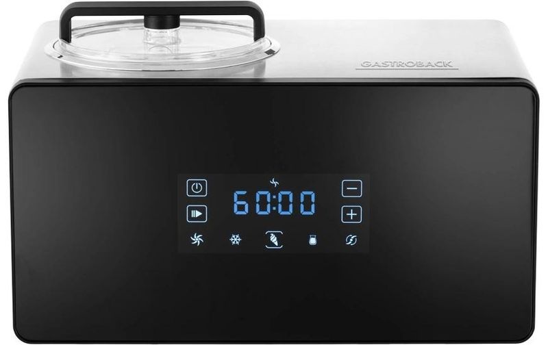 Gastroback Glacemaschine Advanced Control 1.5 l, Schwarz/Silber