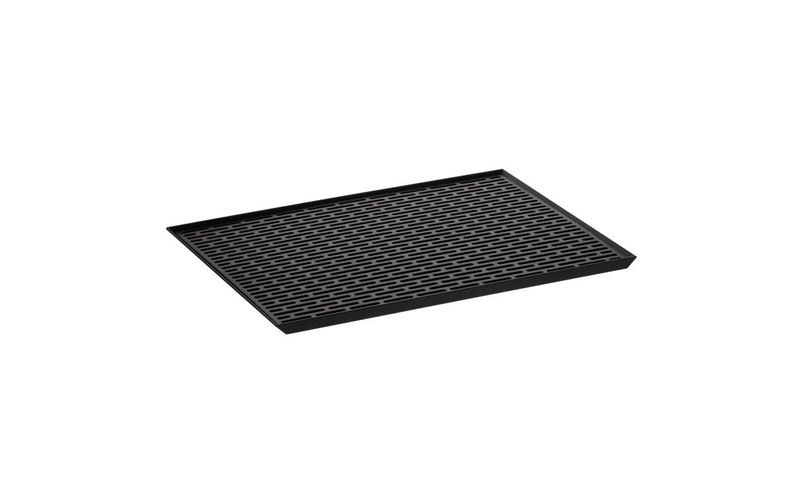 Yamazaki - Abtropfmatte TOWER - schwarz - Kunststoff - 30.7/42.5 cm