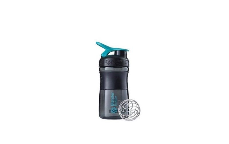 20oz / 590ml BlenderBottle SportMixer Flip, Black/Teal