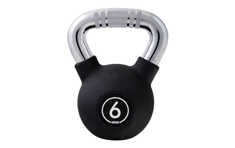 KOOR Kettlebell 6 kg, Schwarz