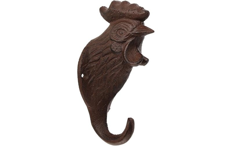 Esschert Design Wandhaken Hahn Braun