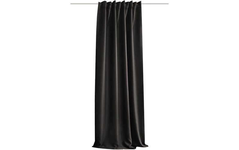 Stotz Decor AG Nachtvorhang mit Faltenband Finley 135 cm x 245 cm, Schwarz